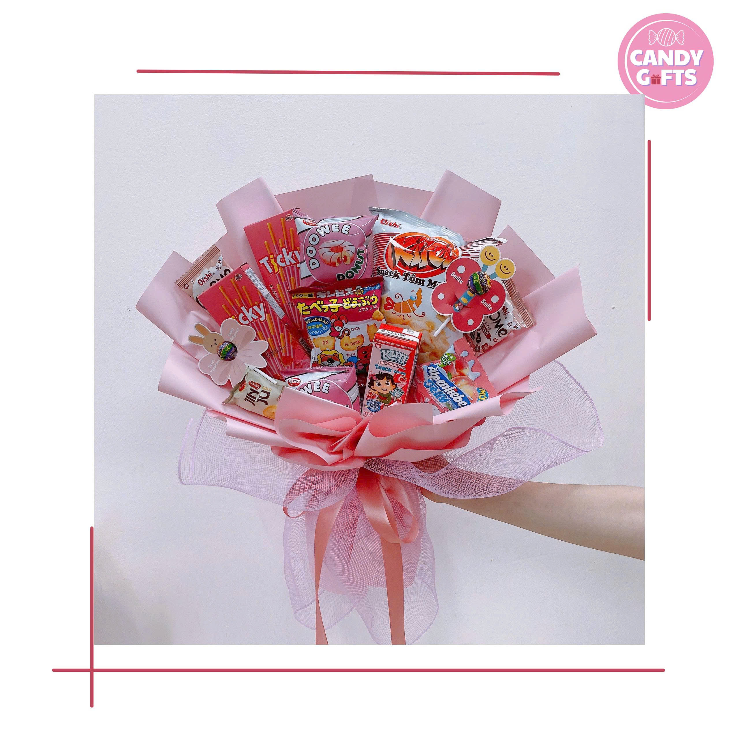 Set quà tặng bánh kẹo tone vàng 