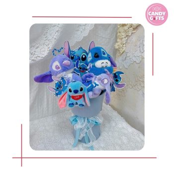 Bó Gấu Bông Stitch Sắc Xanh Yêu Thương
