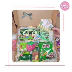 Hộp Quà Bánh Kẹo Xanh Matcha Milo